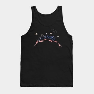 Artemis Nasa Greek Goddess Moon Landing Stars Rocket Tank Top